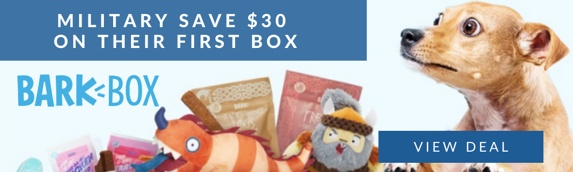 $30 OFF BARKBOX FOR MILITARY